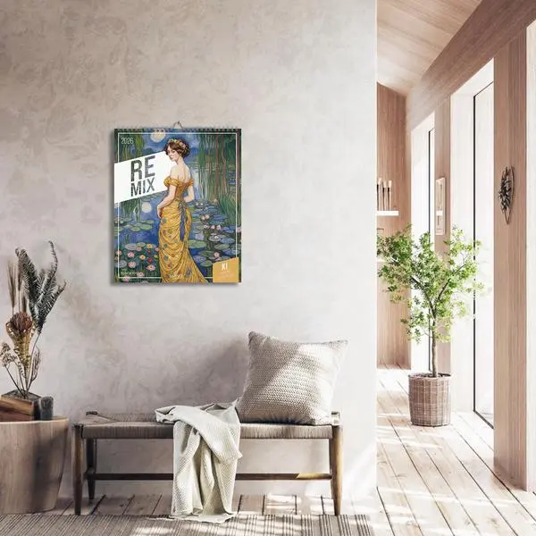 Bild: 9783731887584 | REMIX - KI mischt große Kunst 2026 | Verlag Korsch | Kalender | 14 S.