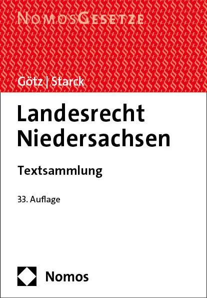 Cover: 9783756017584 | Landesrecht Niedersachsen | Textsammlung | Volkmar Götz (u. a.) | Buch