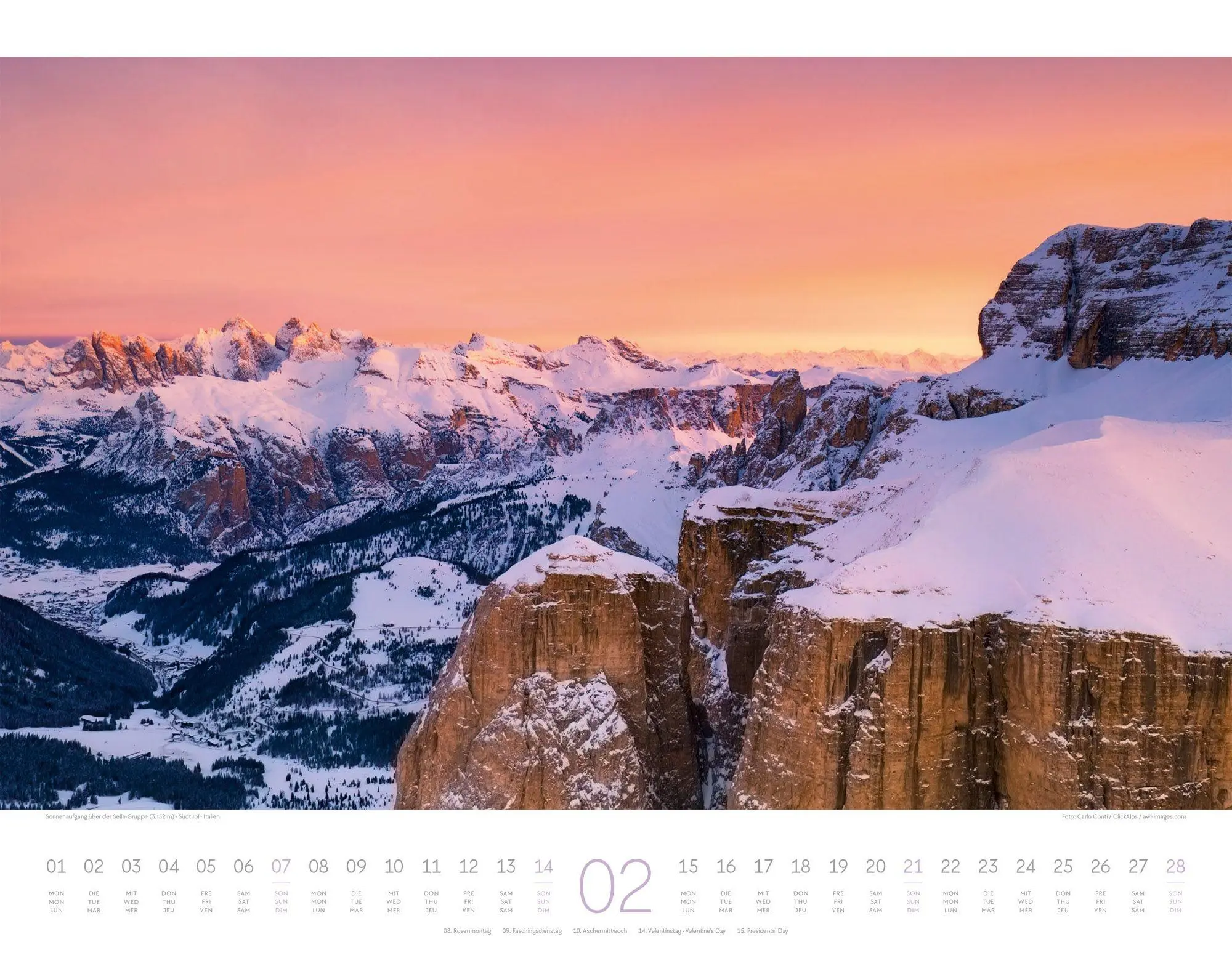 Bild: 9783838427584 | Bergwelt Dolomiten Kalender 2027 | Ackermann Kunstverlag GmbH | 14 S.
