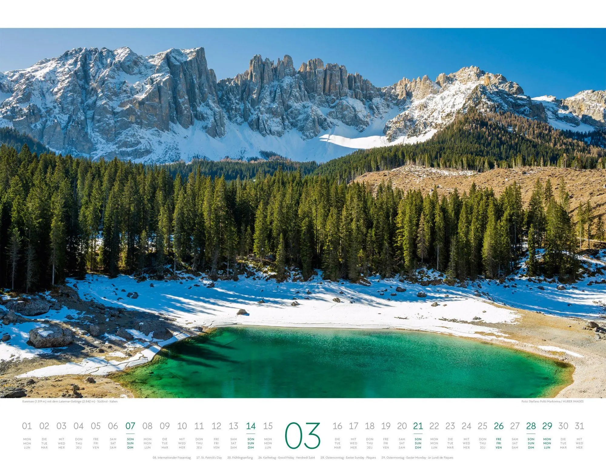 Bild: 9783838427584 | Bergwelt Dolomiten Kalender 2027 | Ackermann Kunstverlag GmbH | 14 S.