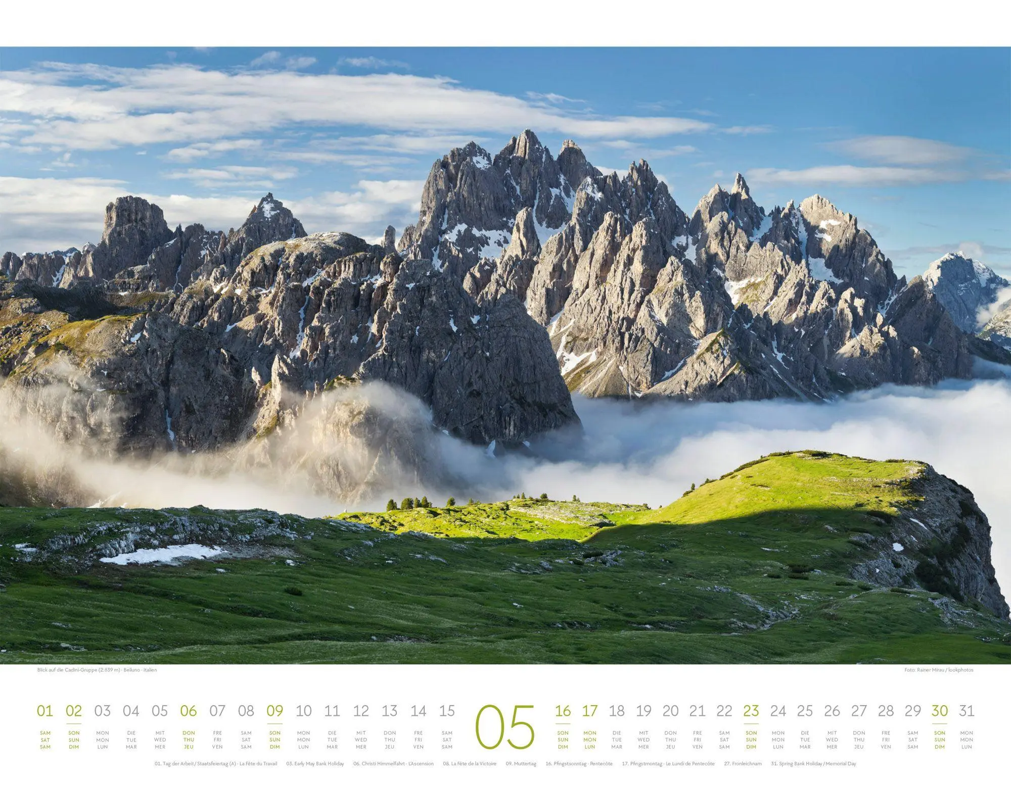 Bild: 9783838427584 | Bergwelt Dolomiten Kalender 2027 | Ackermann Kunstverlag GmbH | 14 S.