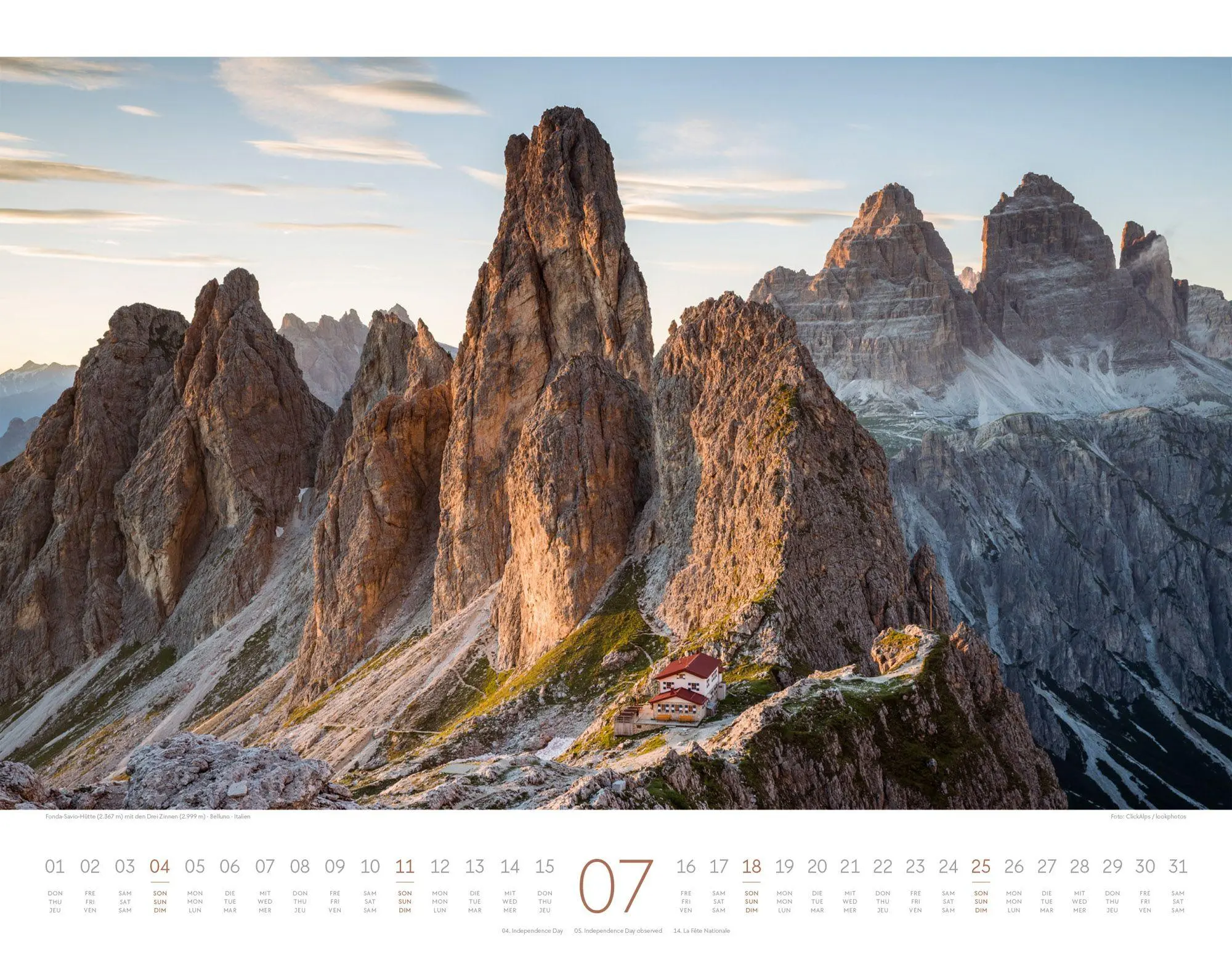 Bild: 9783838427584 | Bergwelt Dolomiten Kalender 2027 | Ackermann Kunstverlag GmbH | 14 S.
