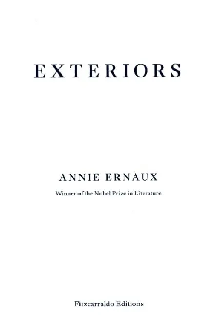 Cover: 9781913097684 | Exteriors | Annie Ernaux | Taschenbuch | 80 S. | Englisch | 2021