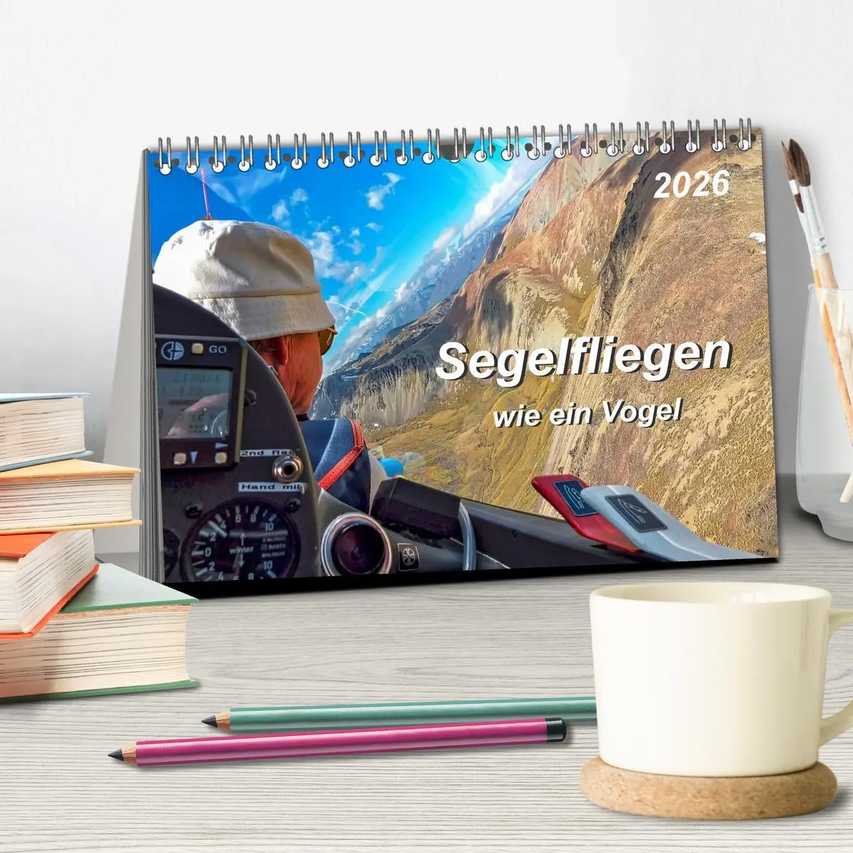 Bild: 9783516047684 | Segelfliegen - wie ein Vogel (Tischkalender 2026 DIN A5 quer),...