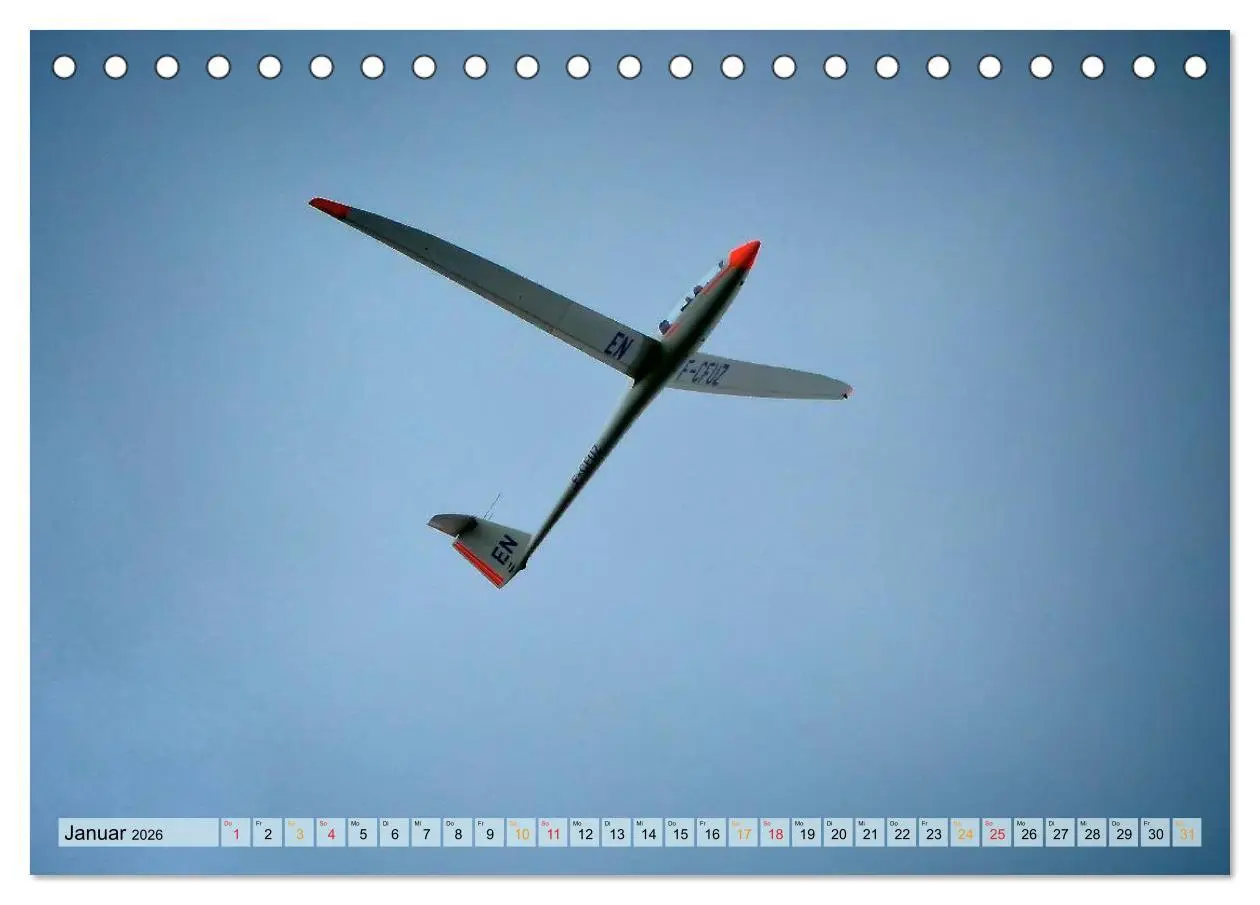 Bild: 9783516047684 | Segelfliegen - wie ein Vogel (Tischkalender 2026 DIN A5 quer),...