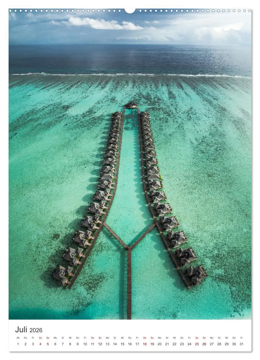 Bild: 9783516357684 | Malediven - Das wunderschöne Urlaubsparadies. (Wandkalender 2026...