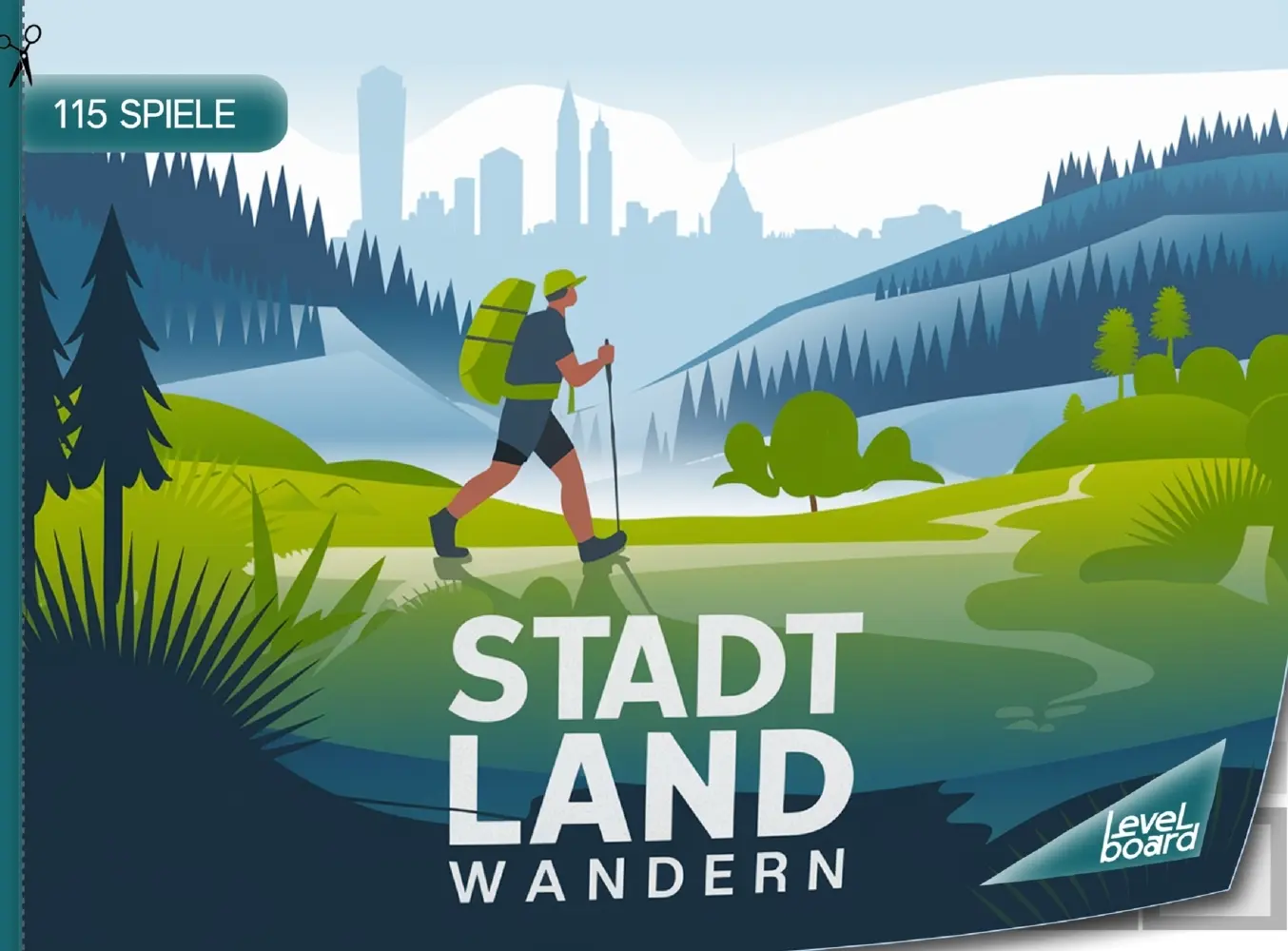 Cover: 9783693197684 | Stadt, Land, Wandern - 115 Spielblöcke | levelBoard Spiele | Buch