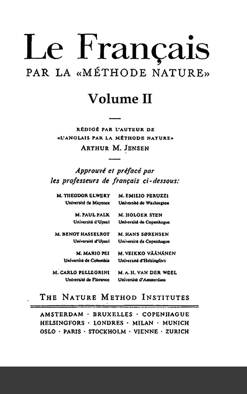 Cover: 9781716077784 | Le Français par la Méthode Nature Volume 2 | Arthur M. Jensen | Buch