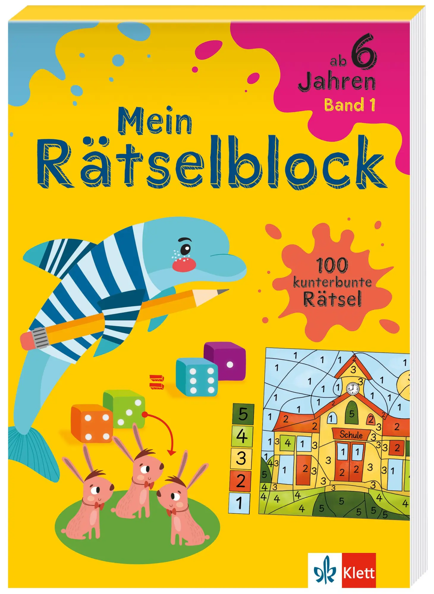 Cover: 9783129497784 | Klett Mein Rätselblock ab 6 Jahren Band 1 | 100 kunterbunte Rätsel