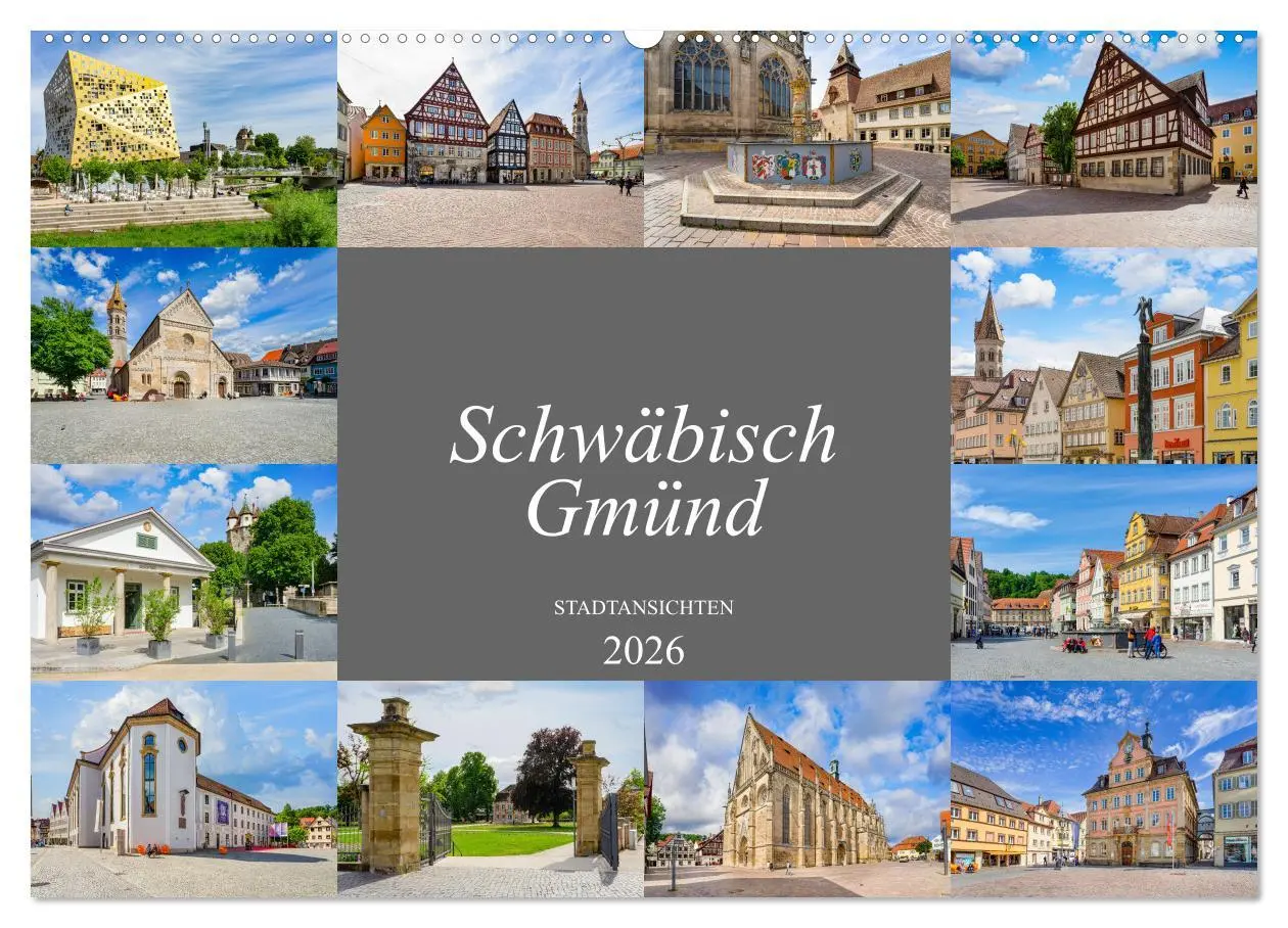 Cover: 9783457637784 | Schwäbisch Gmünd Stadtansichten (Wandkalender 2026 DIN A2 quer),...