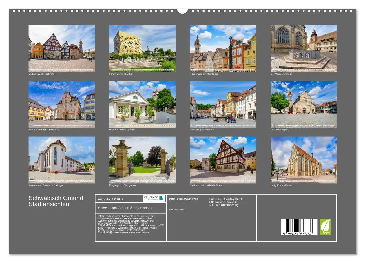 Bild: 9783457637784 | Schwäbisch Gmünd Stadtansichten (Wandkalender 2026 DIN A2 quer),...