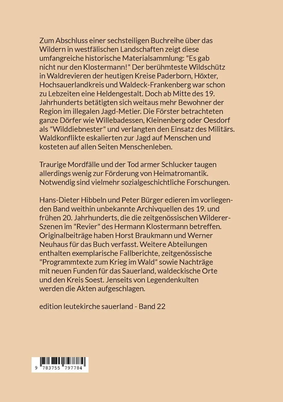 Rückseite: 9783755797784 | Es gab nicht nur den Klostermann | Peter Bürger (u. a.) | Taschenbuch