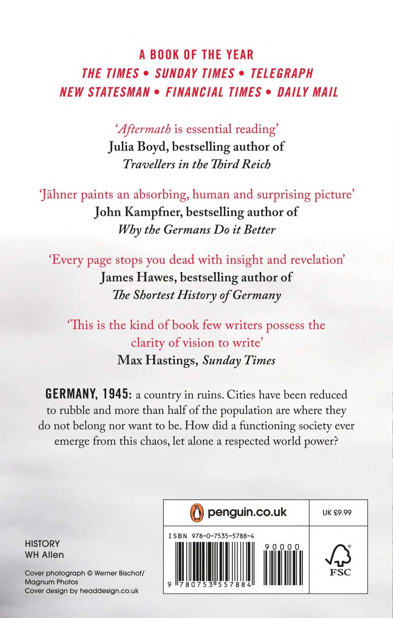 Rückseite: 9780753557884 | Aftermath | Life in the Fallout of the Third Reich | Harald Jähner
