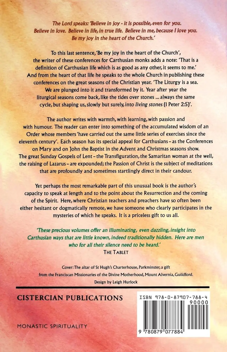 Rückseite: 9780879077884 | From Advent to Pentecost | Carthusian Novice Conferences | Carthusian