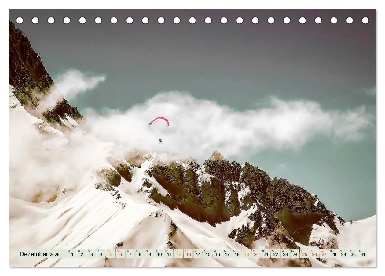 Bild: 9783457797884 | Paragliding - Mut zum Abenteuer (Tischkalender 2026 DIN A5 quer),...