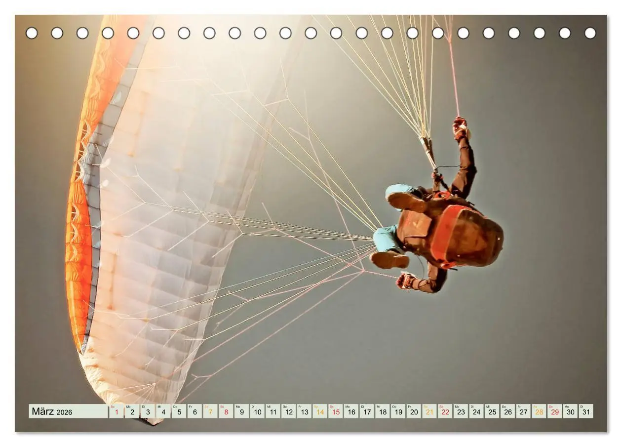 Bild: 9783457797884 | Paragliding - Mut zum Abenteuer (Tischkalender 2026 DIN A5 quer),...