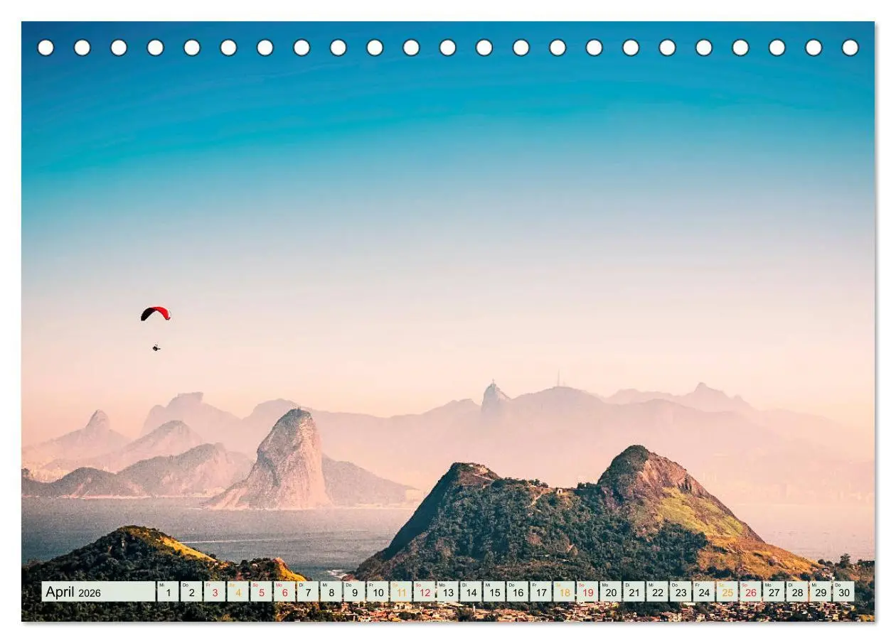 Bild: 9783457797884 | Paragliding - Mut zum Abenteuer (Tischkalender 2026 DIN A5 quer),...