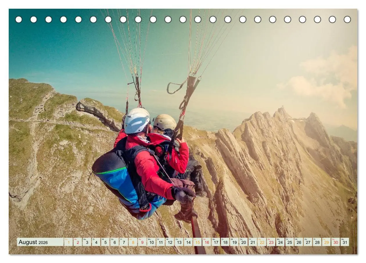 Bild: 9783457797884 | Paragliding - Mut zum Abenteuer (Tischkalender 2026 DIN A5 quer),...