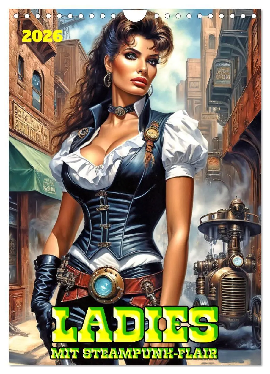 Cover: 9783516267884 | Ladies mit Steampunk-Flair (Wandkalender 2026 DIN A4 hoch),...