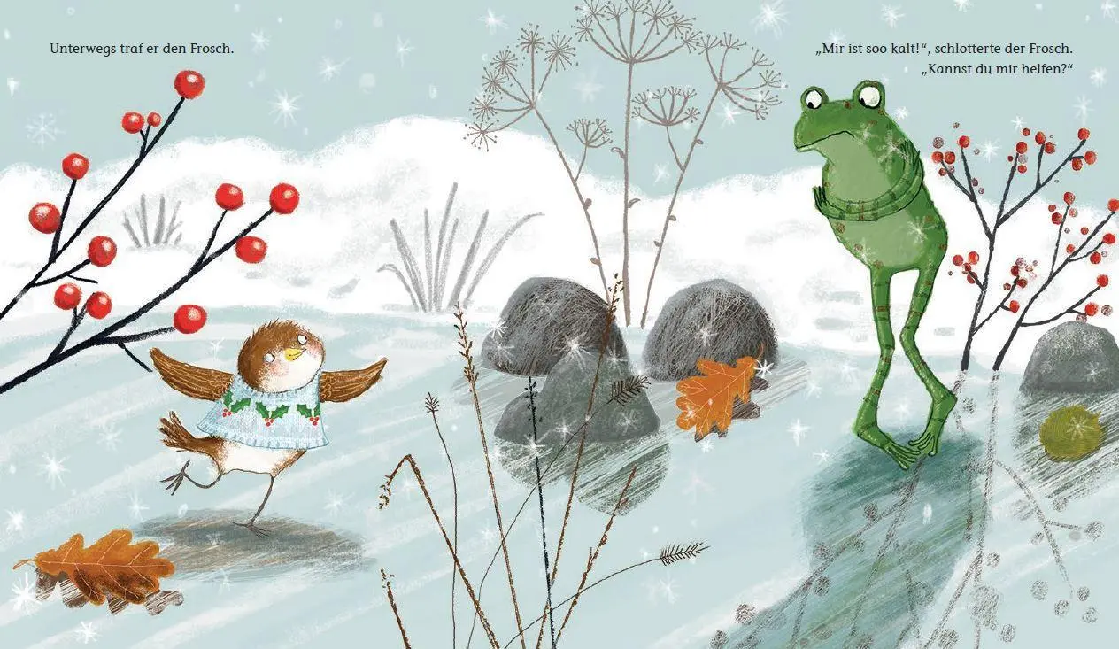 Bild: 9783570177884 | Robin, kleiner Weihnachtsheld | Cover mit Folienprägung | Jan Fearnley