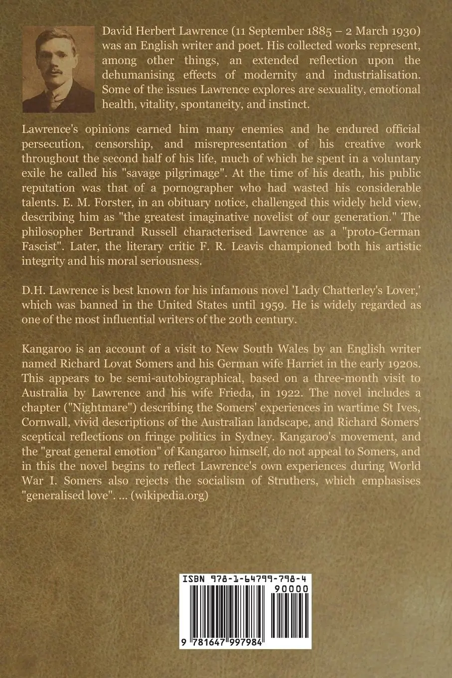 Rückseite: 9781647997984 | The White Peacock | D. H. Lawrence | Taschenbuch | Englisch | 2020