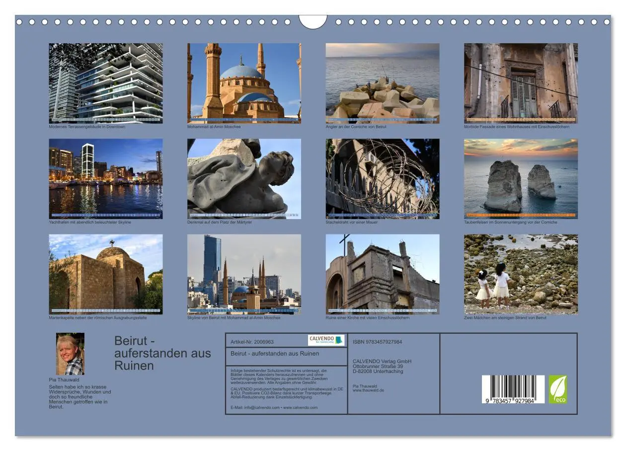 Bild: 9783457927984 | Beirut - auferstanden aus Ruinen (Wandkalender 2026 DIN A3 quer),...