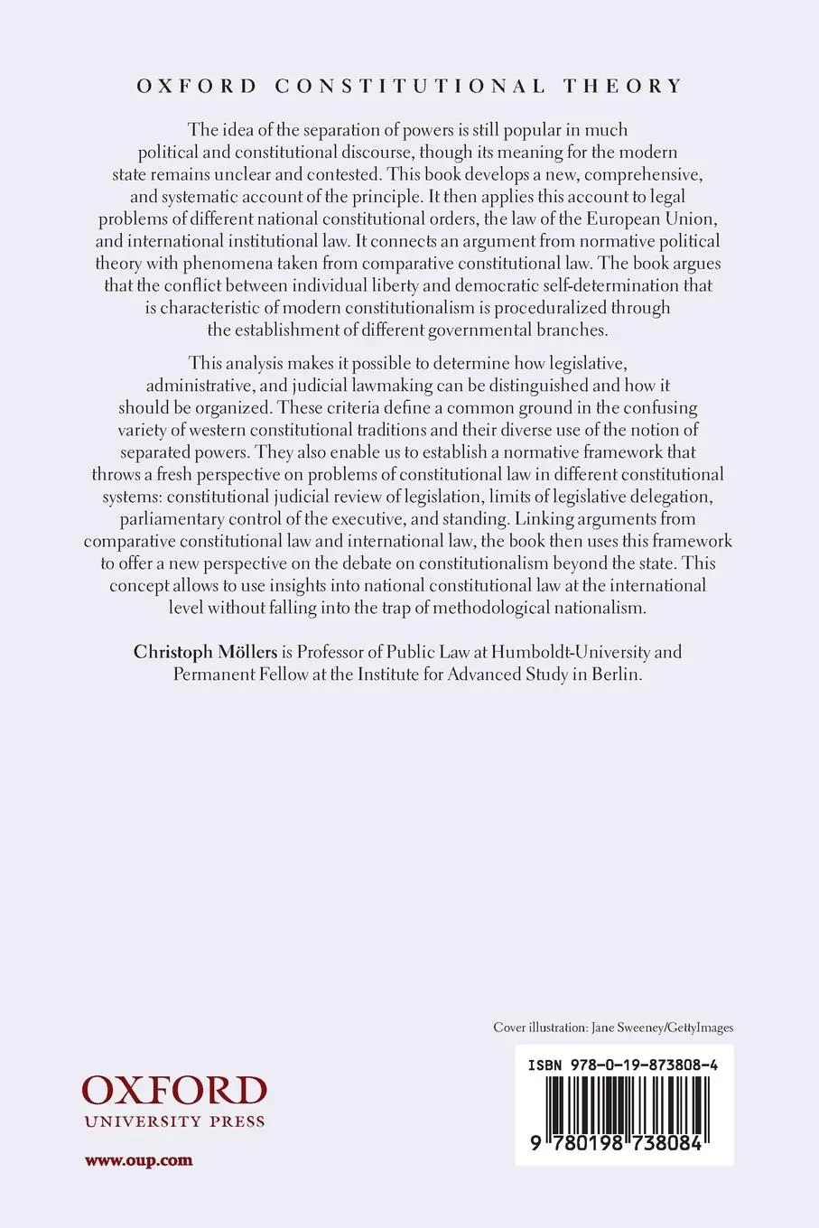 Rückseite: 9780198738084 | The Three Branches | Christoph Mollers | Taschenbuch | Englisch | 2015