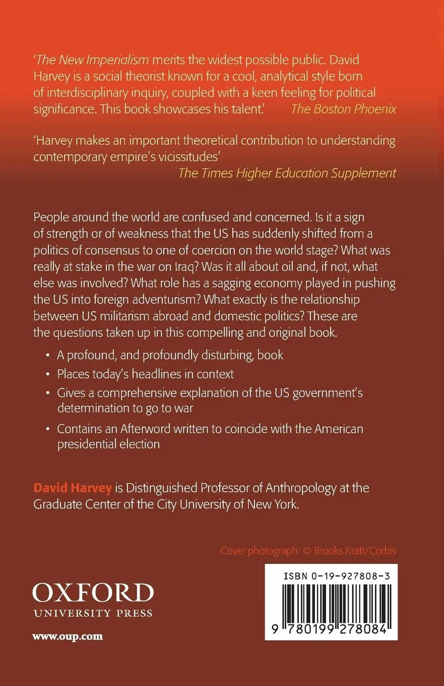 Rückseite: 9780199278084 | The New Imperialism | David Harvey | Taschenbuch | Englisch | 2013