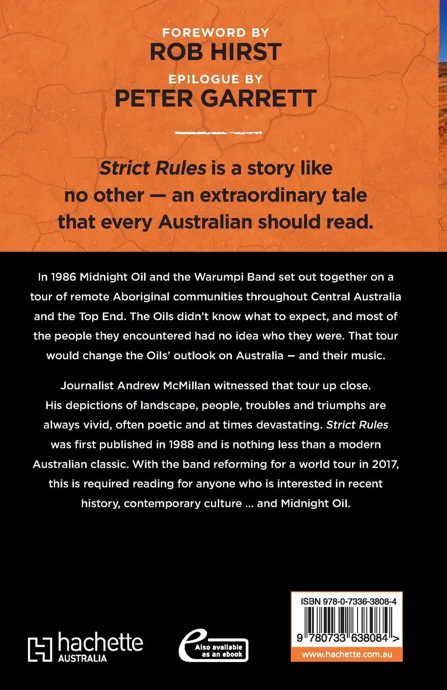 Rückseite: 9780733638084 | Strict Rules | The iconic story of the tour that shaped Midnight Oil