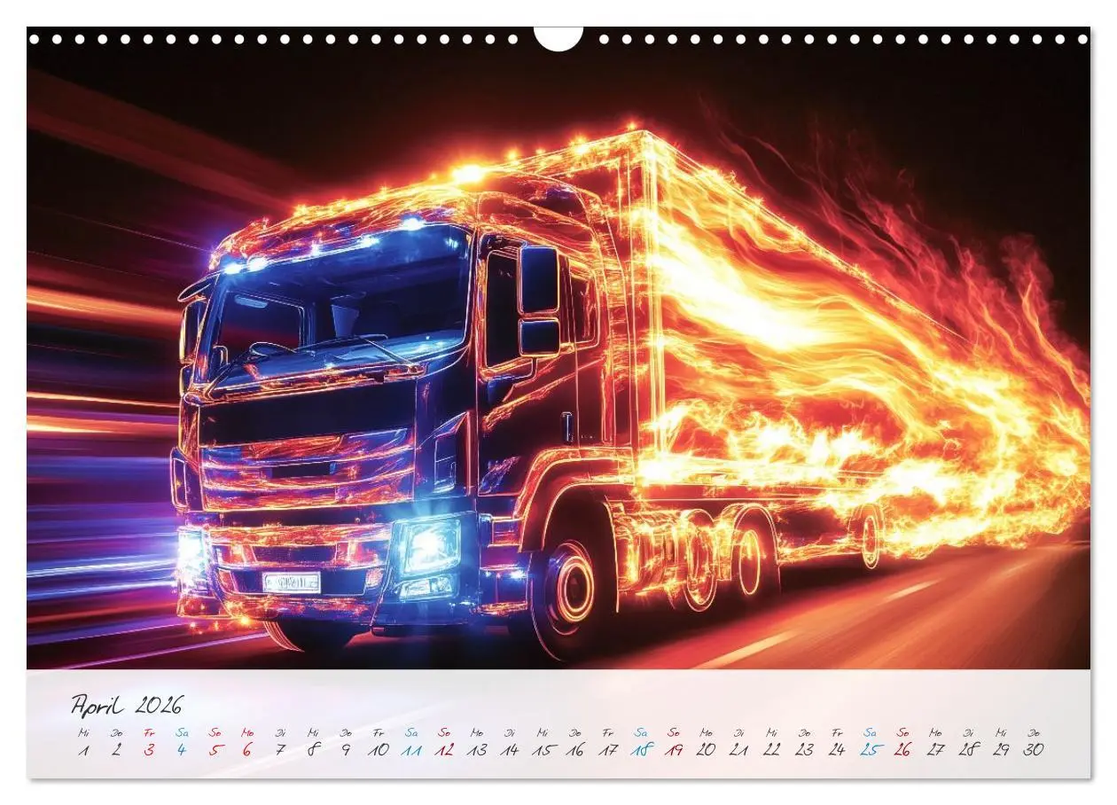 Bild: 9783457298084 | Giganten der Straße (Wandkalender 2026 DIN A3 quer), CALVENDO...