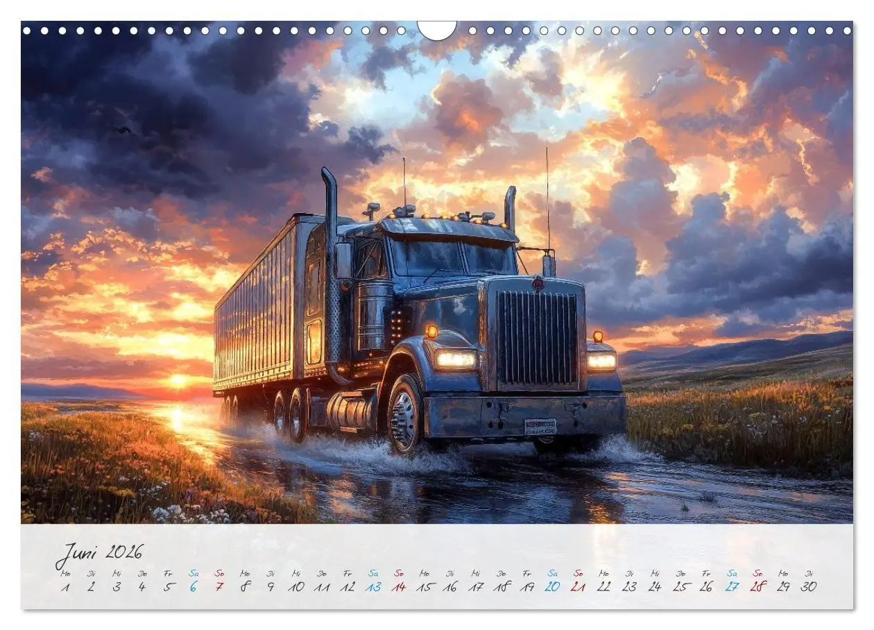 Bild: 9783457298084 | Giganten der Straße (Wandkalender 2026 DIN A3 quer), CALVENDO...