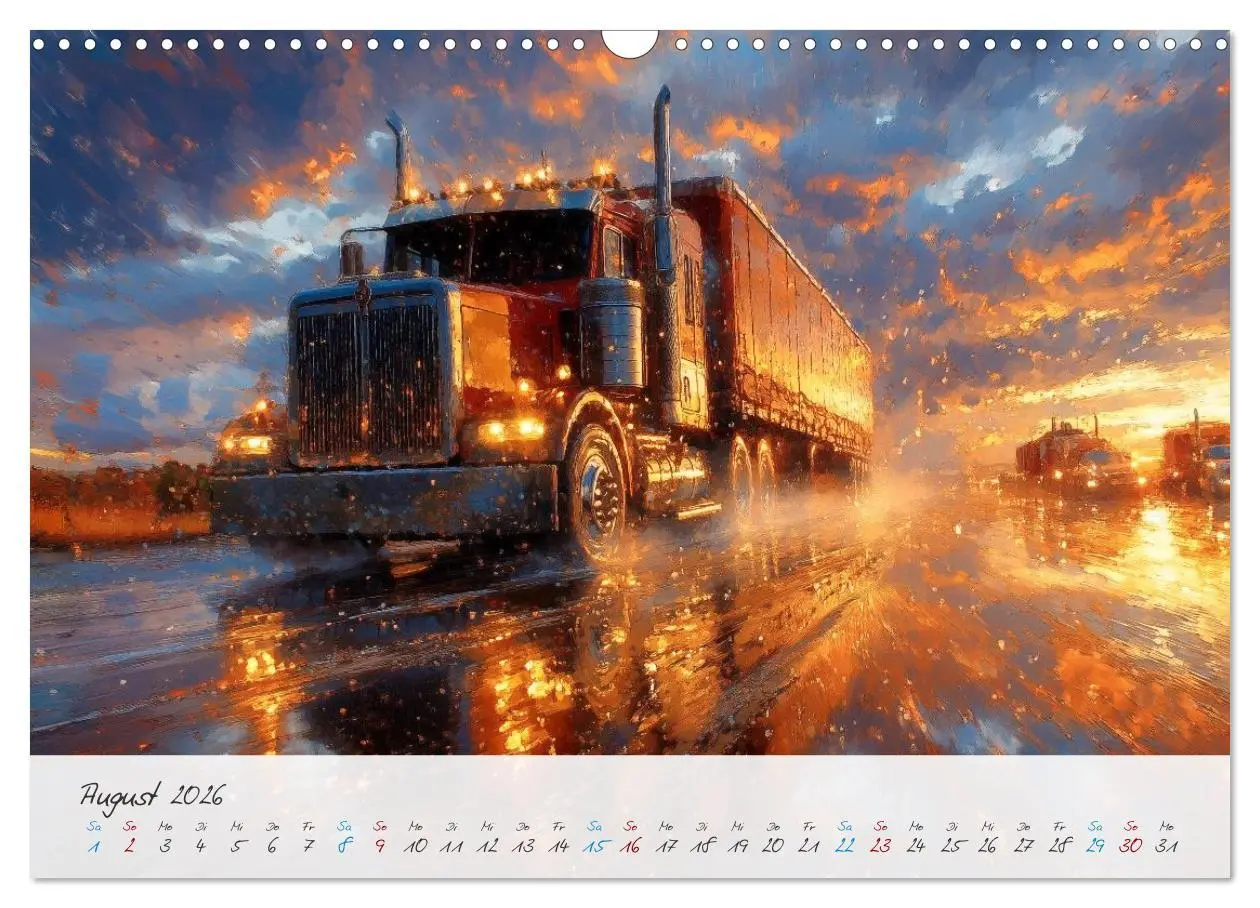 Bild: 9783457298084 | Giganten der Straße (Wandkalender 2026 DIN A3 quer), CALVENDO...