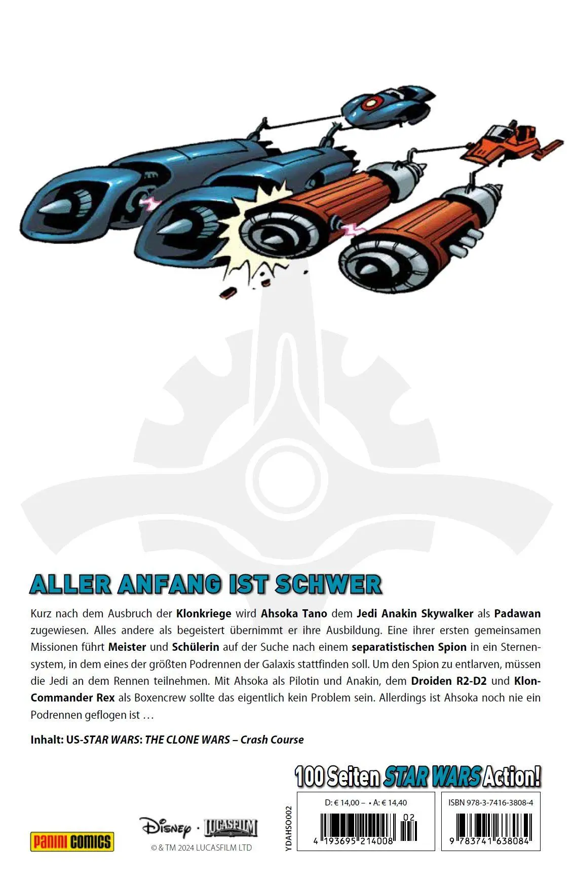 Rückseite: 9783741638084 | Star Wars Comics: Ahsoka | Bd. 2: Crashkurs | Henry Gilroy (u. a.)