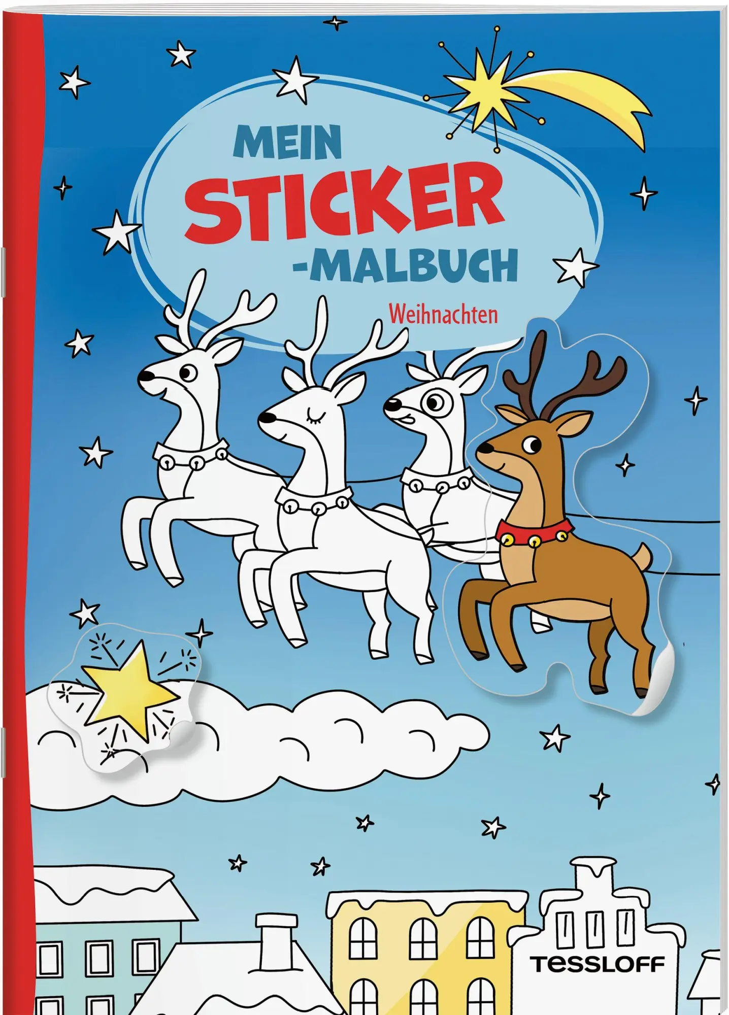 Cover: 9783788648084 | Mein Sticker-Malbuch. Weihnachten | Mit über 30 passgenauen Stickern