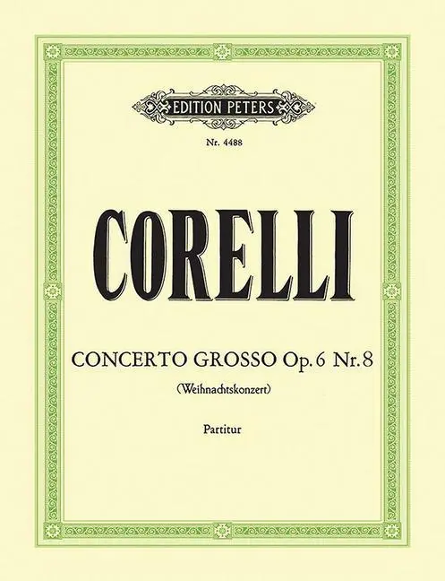 Cover: 9790014028084 | Concerto Grosso Op.6 No.8 in G minor | Christmas Concerto | Corelli
