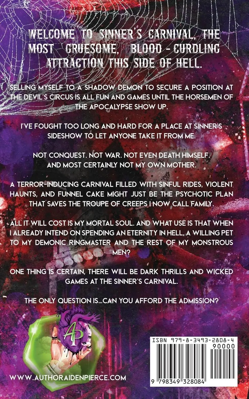 Rückseite: 9798349328084 | Carnival Creeps | A Dark Paranormal Why Choose Romance | Aiden Pierce