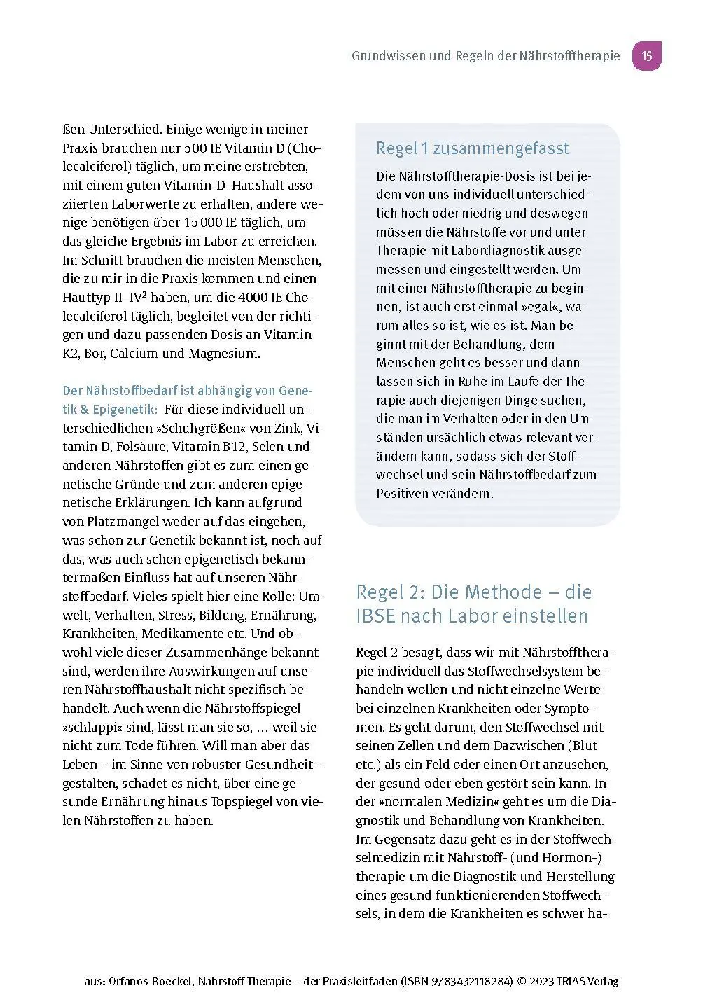 Bild: 9783432118284 | Nährstoff-Therapie - Der Praxisleitfaden | Helena Orfanos-Boeckel