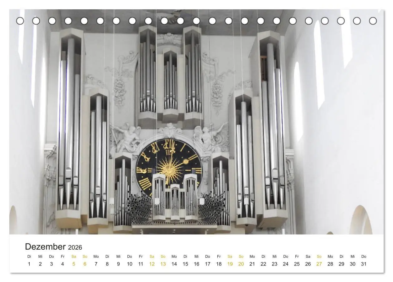 Bild: 9783457728284 | Fantastische Welt der Orgeln (Tischkalender 2026 DIN A5 quer),...