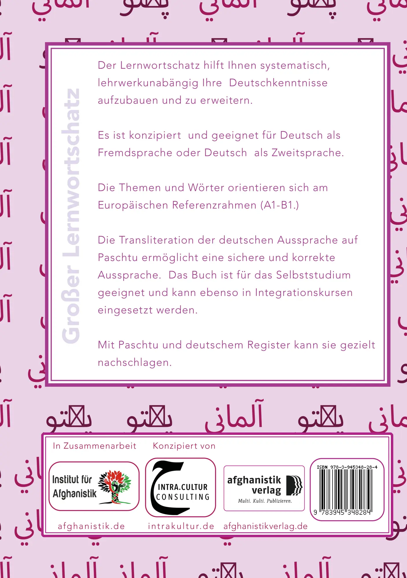 Rückseite: 9783945348284 | Großer Lernwortschatz Deutsch - Afghanisch / Paschtu für Deutsch...