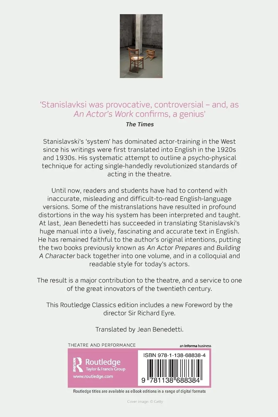 Rückseite: 9781138688384 | An Actor's Work | Konstantin Stanislavski | Taschenbuch | Englisch