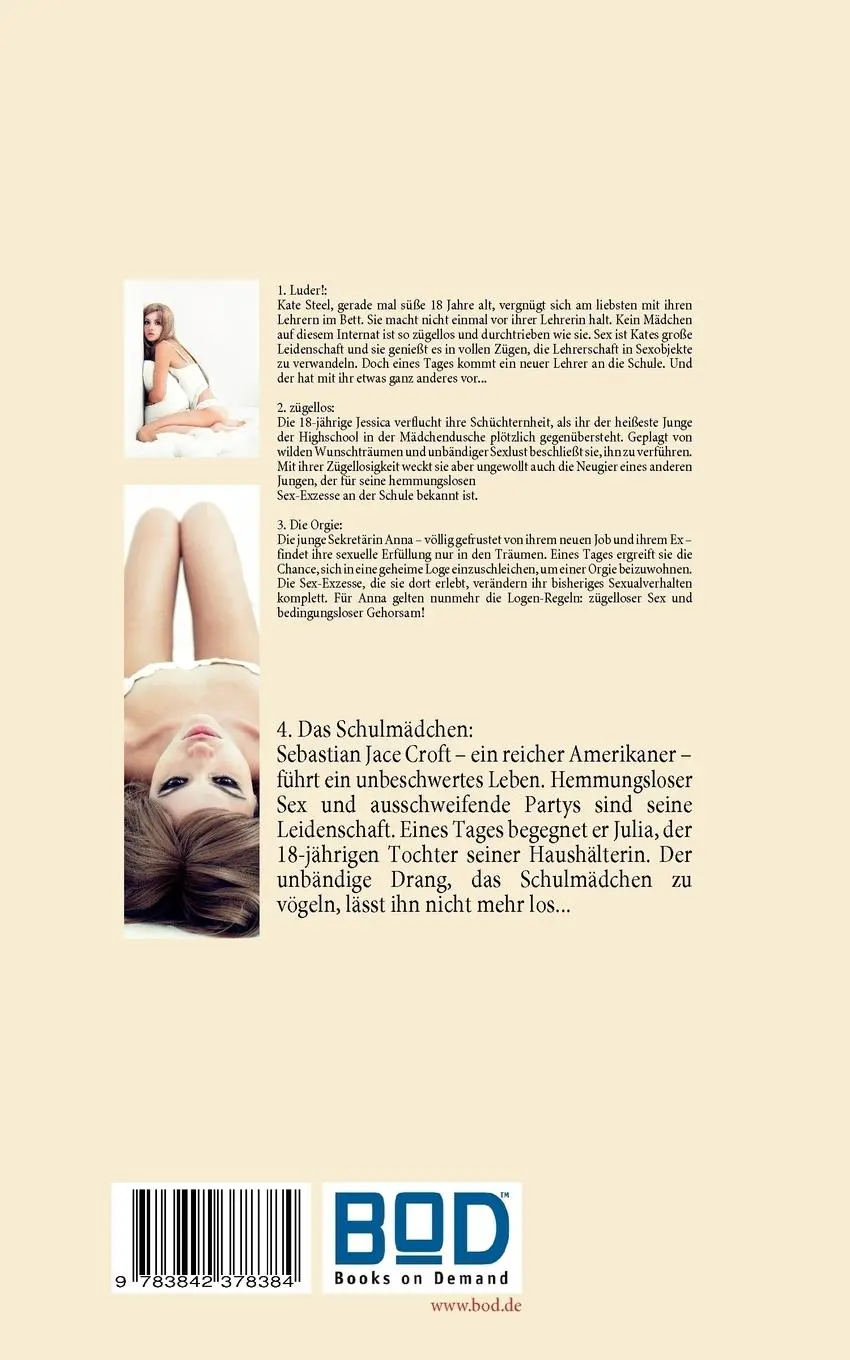 Rückseite: 9783842378384 | Das Schulmädchen | Erotische Geschichten | Sienna C. Stein | Buch