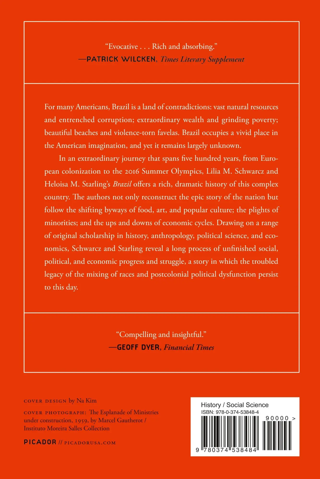 Rückseite: 9780374538484 | Brazil | A Biography | Lilia M. Schwarcz | Taschenbuch | Englisch