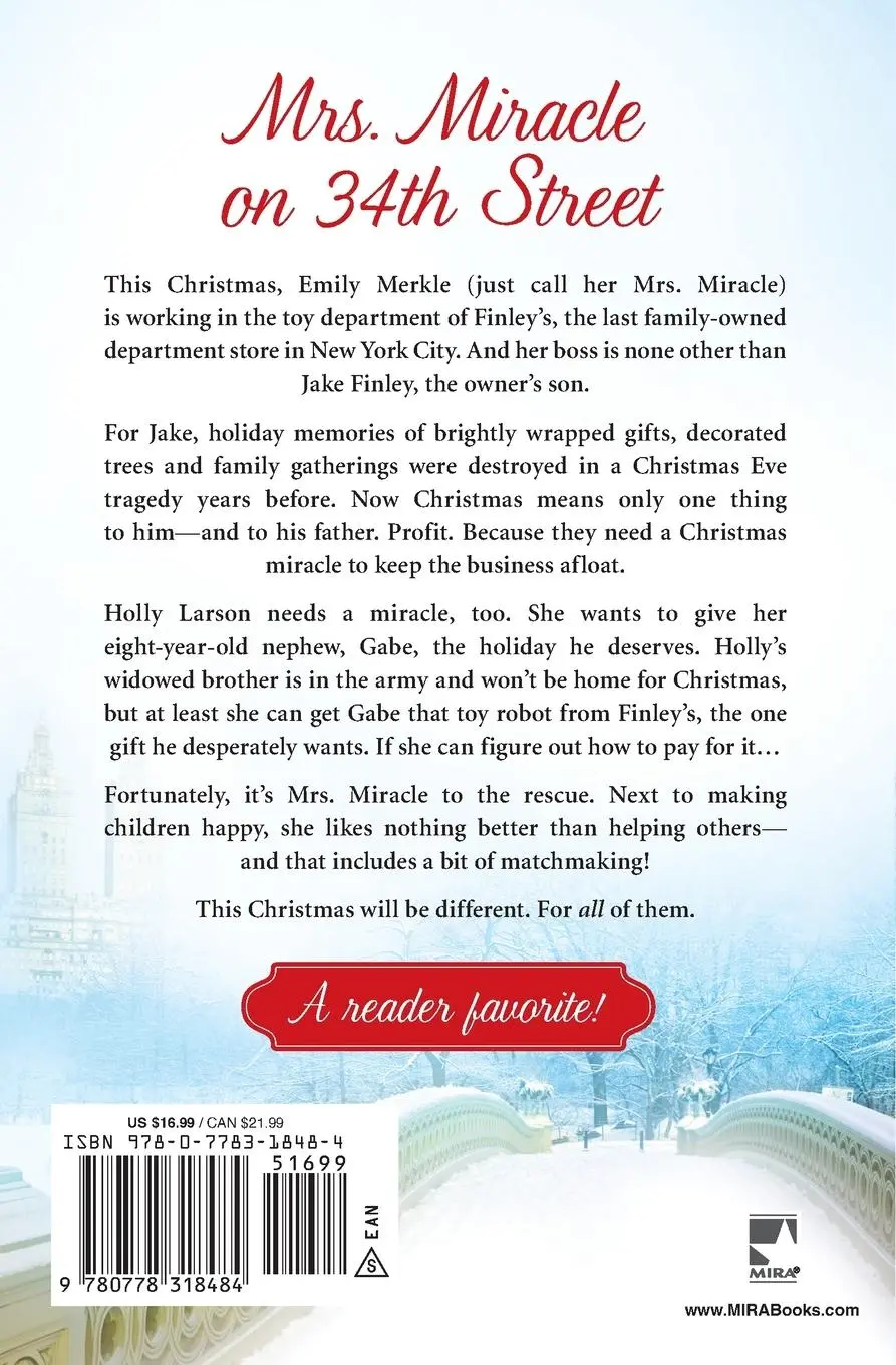 Rückseite: 9780778318484 | CALL ME MRS MIRACLE ORIGINAL/E | Debbie Macomber | Taschenbuch | 2015