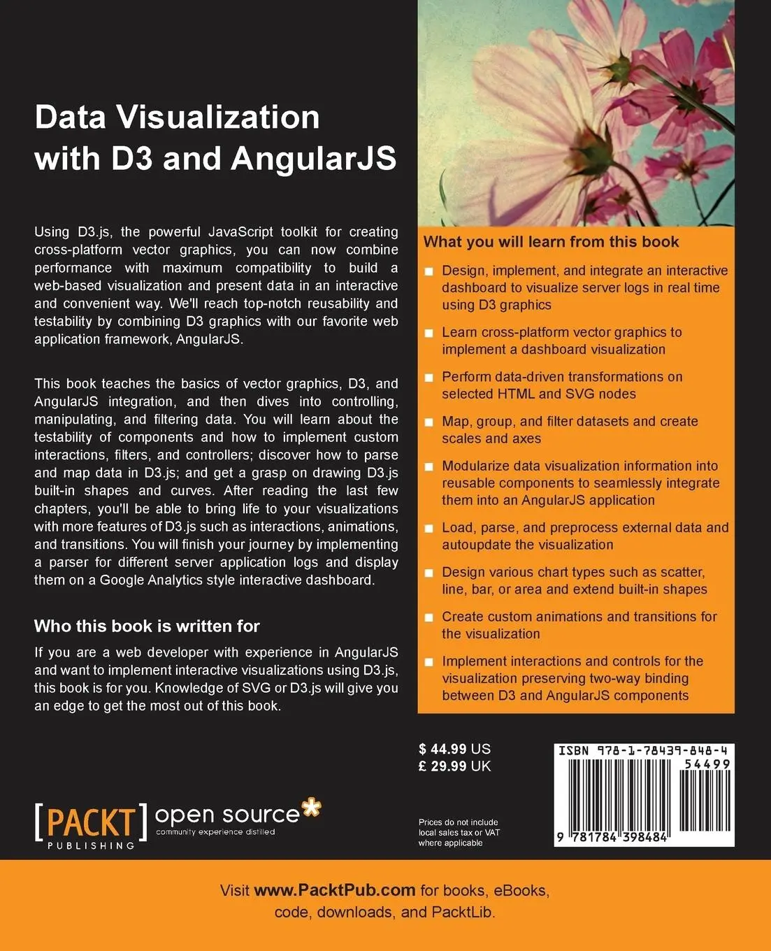 Rückseite: 9781784398484 | Data Visualization with D3 and AngularJS | Christoph Körner | Buch