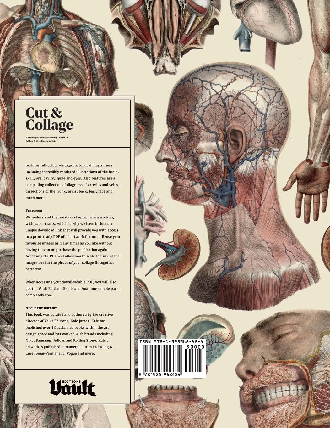Rückseite: 9781925968484 | Cut and Collage A Treasury of Vintage Anatomy Images for Collage...