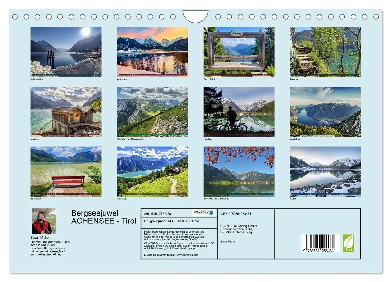 Bild: 9783594258484 | Bergseejuwel ACHENSEE - Tirol (Wandkalender 2027 DIN A4 quer),...