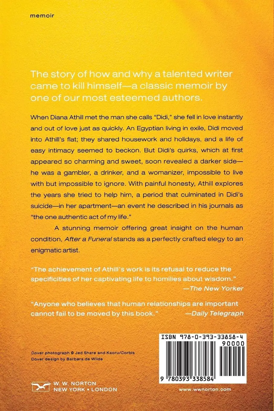 Rückseite: 9780393338584 | After a Funeral | Diana Athill | Taschenbuch | Englisch | 2010