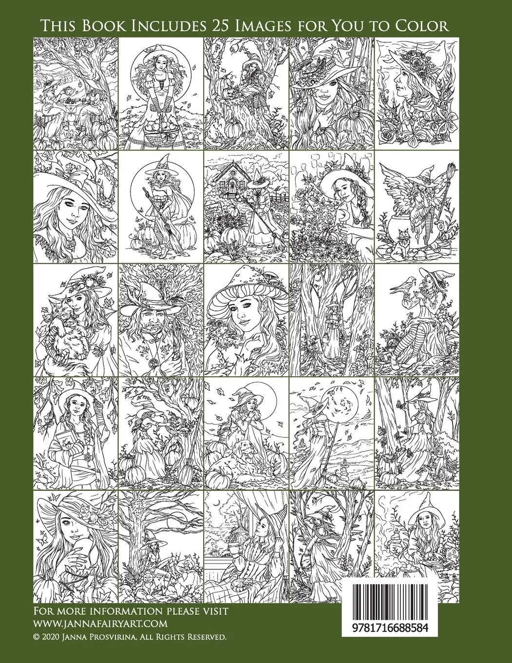 Rückseite: 9781716688584 | Witch Season | Coloring Book | Janna Prosvirina | Taschenbuch | 2020
