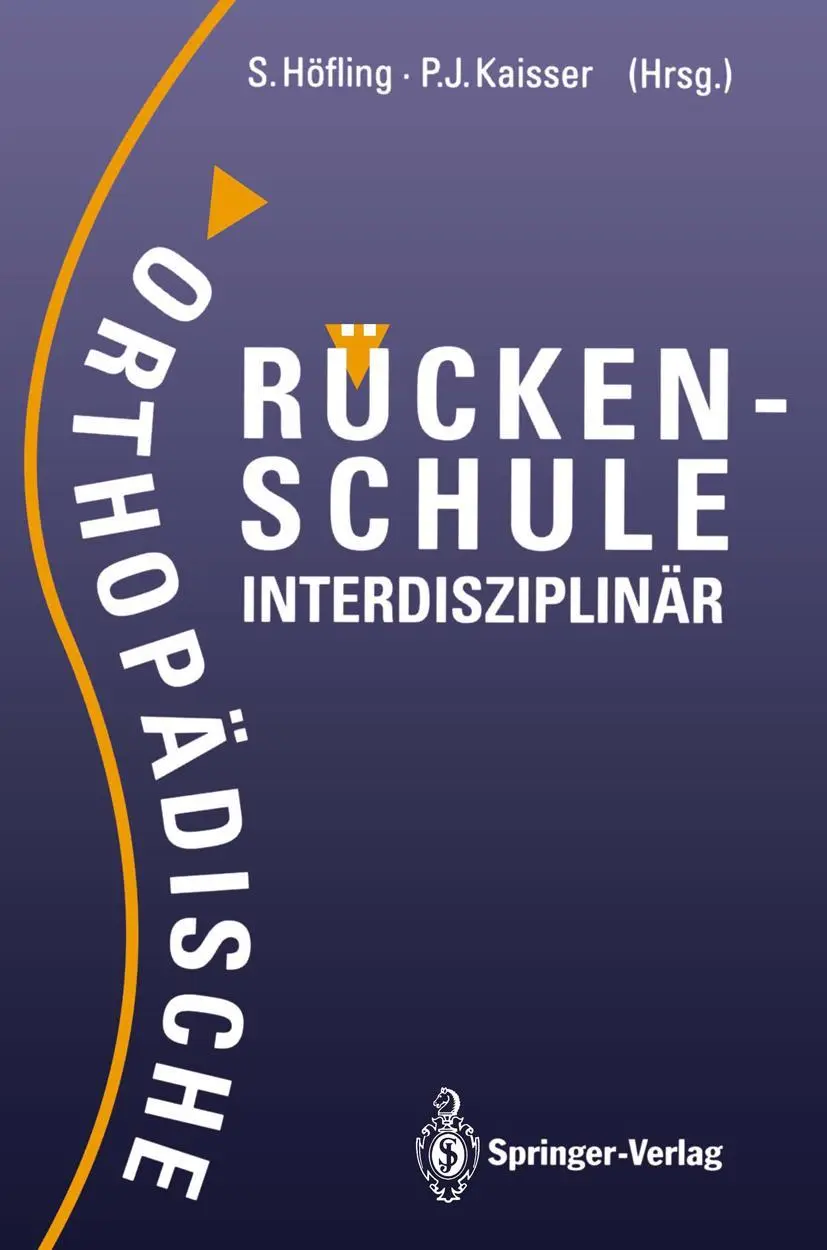 Cover: 9783540548584 | Orthopädische Rückenschule Interdisziplinär | Kaisser (u. a.) | Buch