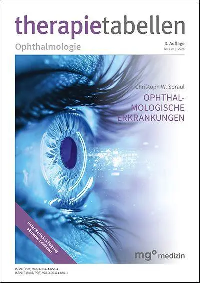 Cover: 9783964748584 | therapietabellen Ophthalmologie (3. Auflage) | Taschenbuch | 82 S.